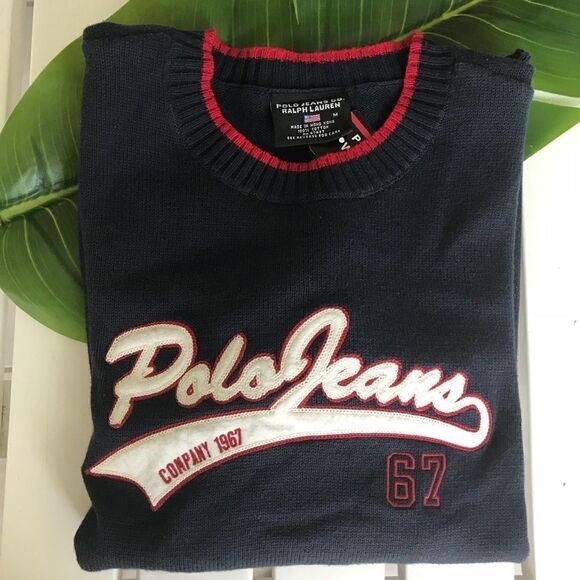 VINTAGE 2002 NWT POLO JEANS SWEATER - Picture 2 of 8